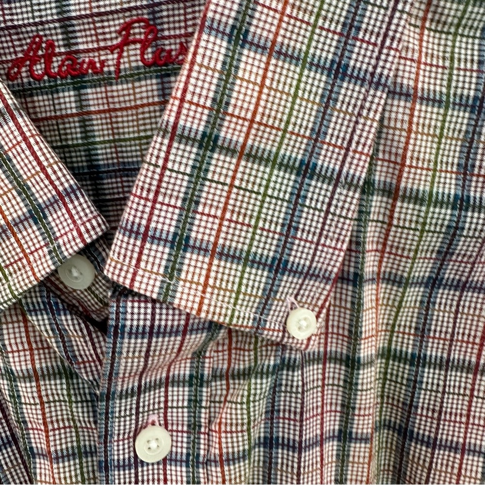 Classic Multicolor Plaid Men's Shirt - Picture 5 of 10